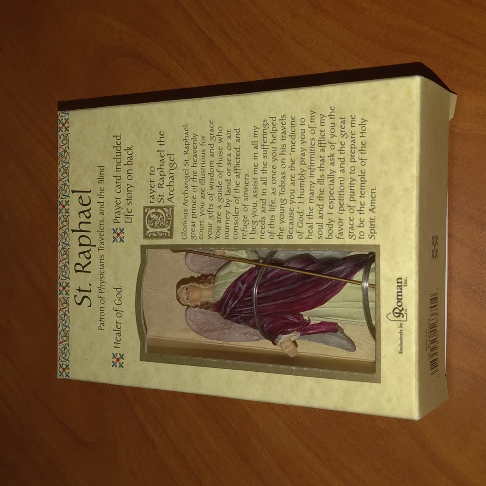 Roman Giftware Inc., Patrons & Protectors, 3.75" H ST Raphael Figure,Religiou...